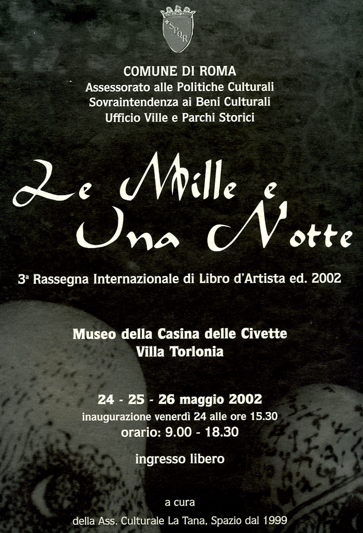 Le Mille e Una Notte - 3° Rassegna Internazionale di Libro d'Artista ed. 2002