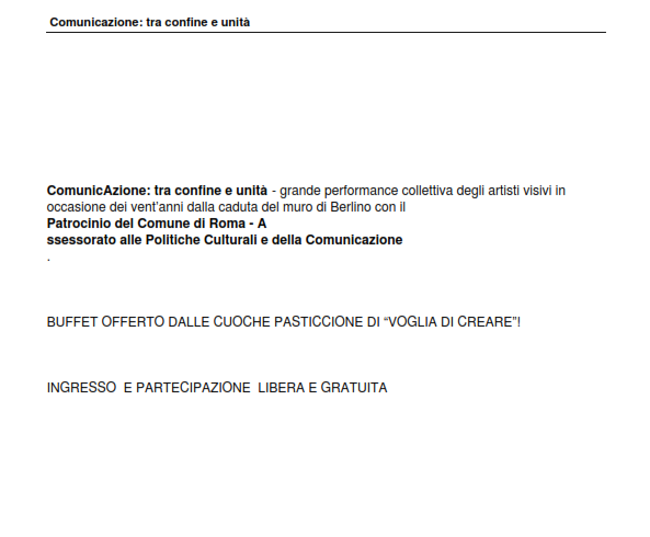 ComunicAzione: tra confine e unità